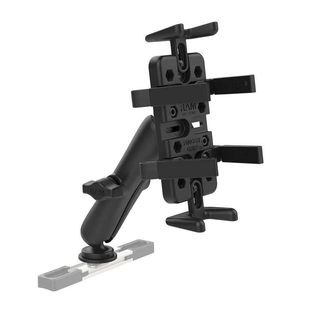 RAM Mount FingerGrip Holder wTrack Ball Base Long RAMHOLUN4C354TRA1U