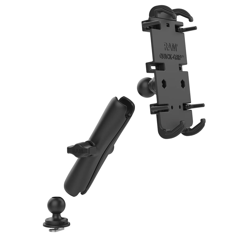 RAM Mount QuickGrip XL Phone Mount wTrack Ball Base Long RAMHOLPD4C354TRA1U