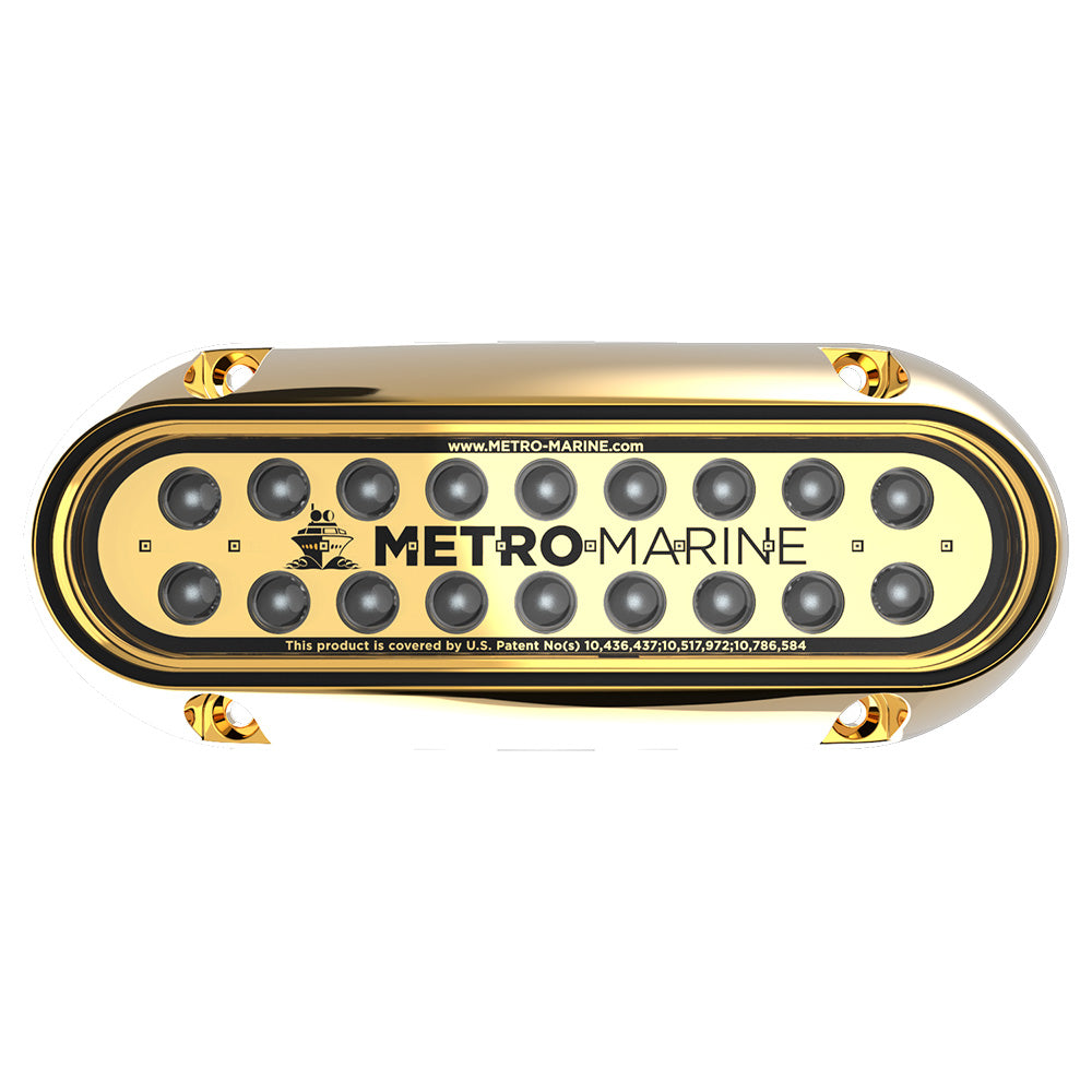 Metro Marine HighOutput Elongated Underwater Light wIntelligent Monochromatic LEDs Blue 90 Beam FBME1HB390