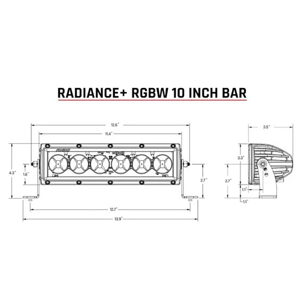 RIGID Industries Radiance 10 Light Bar RGBW 210053