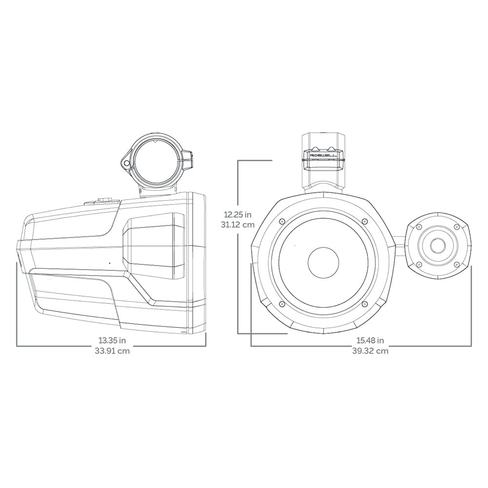 Roswell R1 Pro Tower Speakers Black 200W RMS 400W Peak Power C9201910