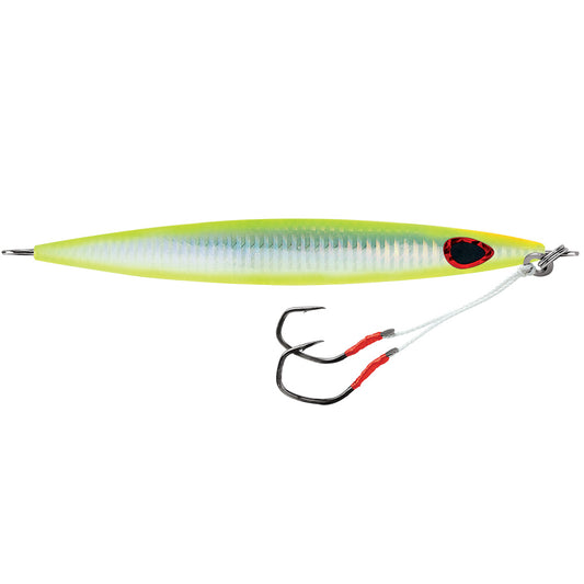 Williamson Kensaki 280 Jig 725 978oz UV Chartreuse Glow Zebra KSJ280UVCGZ