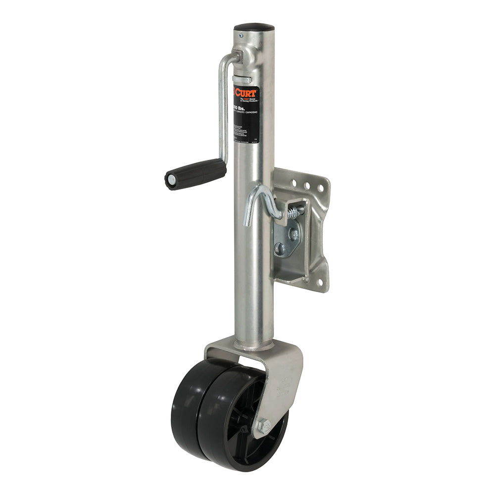 CURT Marine Jack wDual 6 Wheel 1500 lbs Adjust Vertically 10 28156