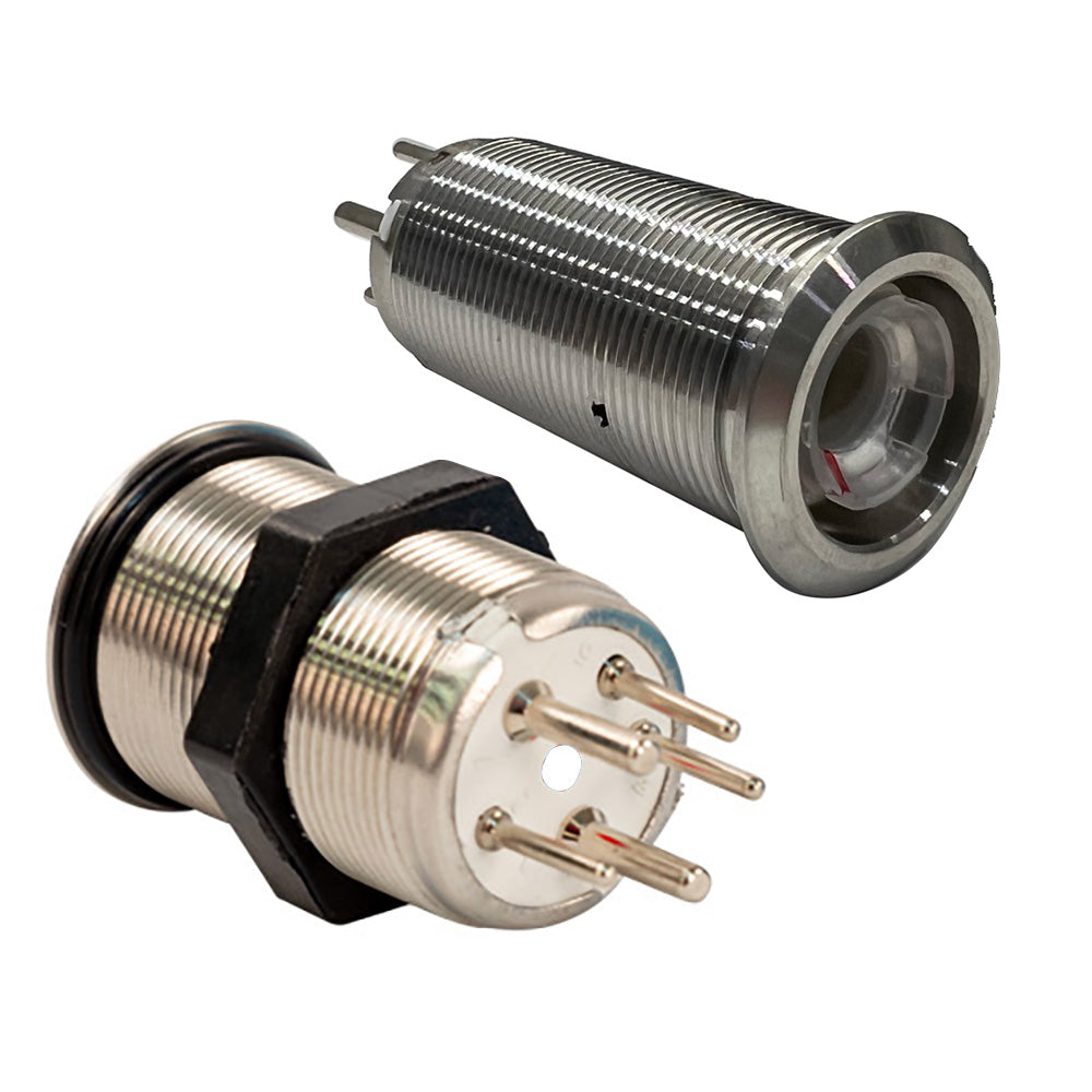 Bluewater 22mm Inrush Push Button Switch NavAnchor OffOnOn BlueGreenRed LED Switch Body Only 90593114