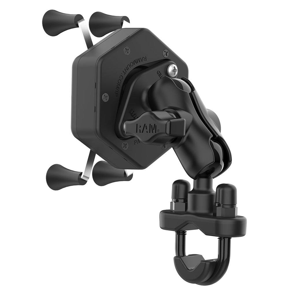 RAM Mount RAM XGrip Phone Mount wVibeSafe UBolt Base Short RAMB149ZAUN7462