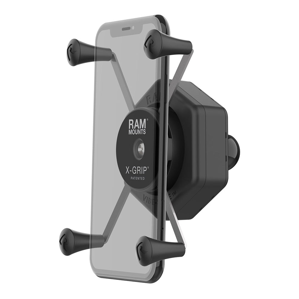 RAM Mount RAM XGrip Large Phone Holder wBall VibeSafe Adapter RAMHOLUN10B462
