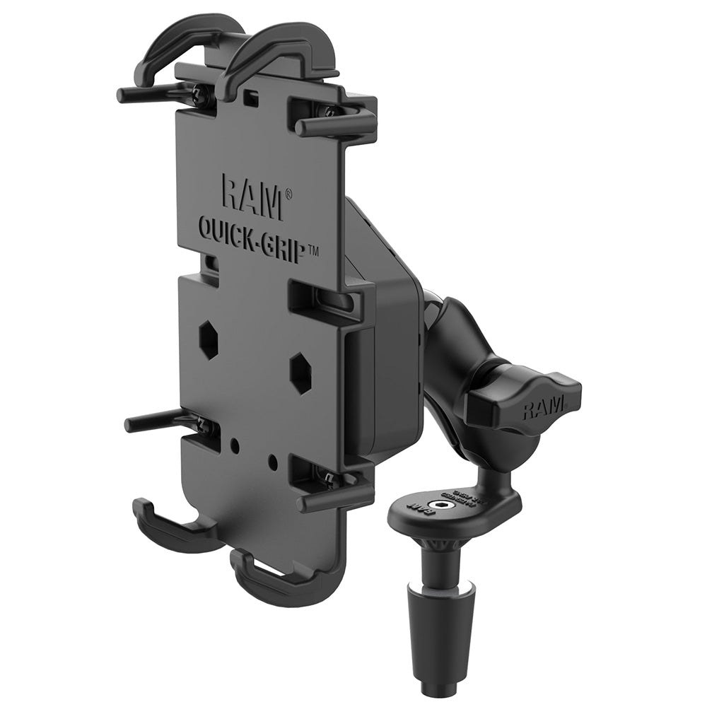 RAM Mount RAM QuickGrip XL Phone Mount wVibeSafe Fork Stem Base Short RAMB176APD4462