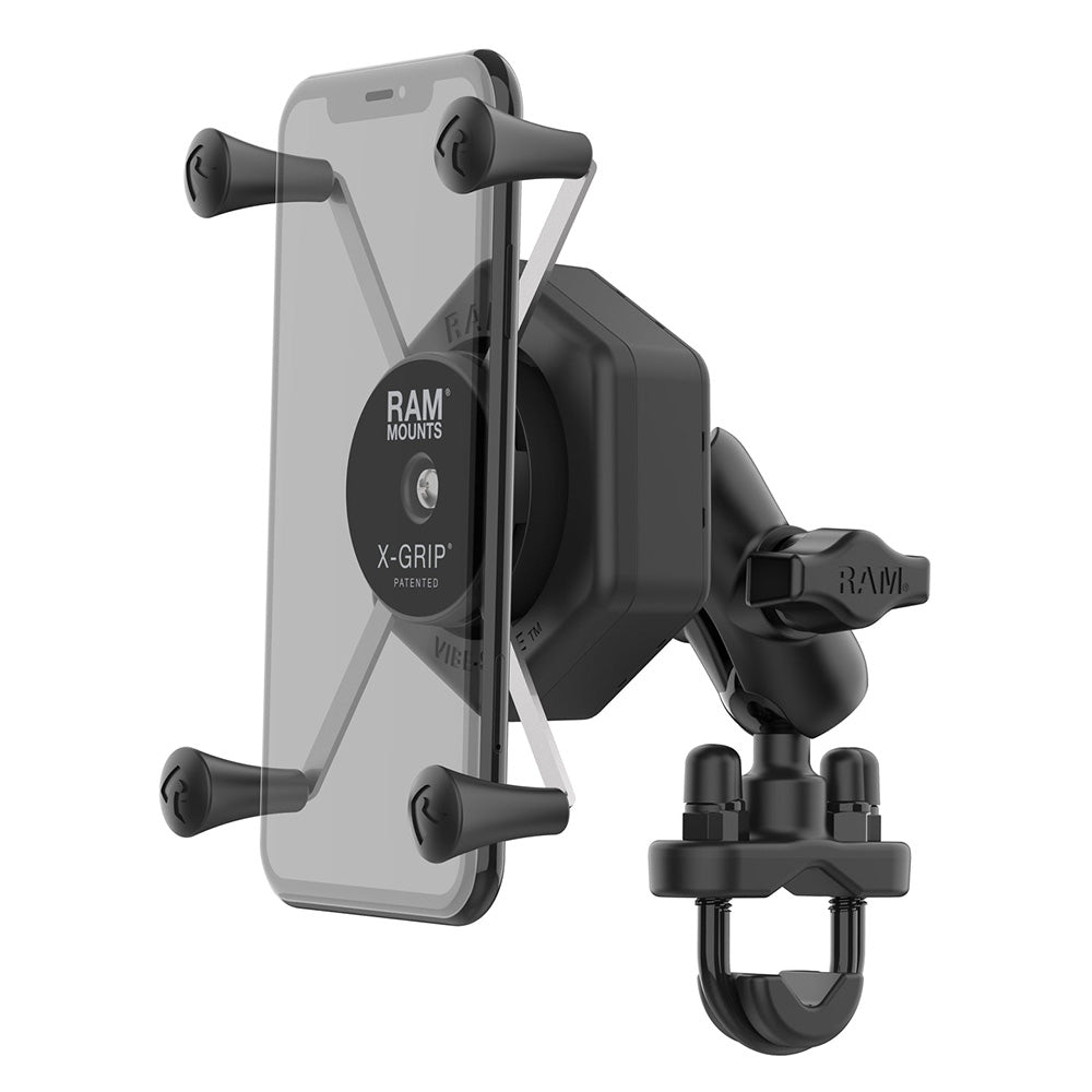 RAM Mount RAM XGrip Large Phone Mount wVibeSafe UBolt Base Short RAMB149ZAUN10462