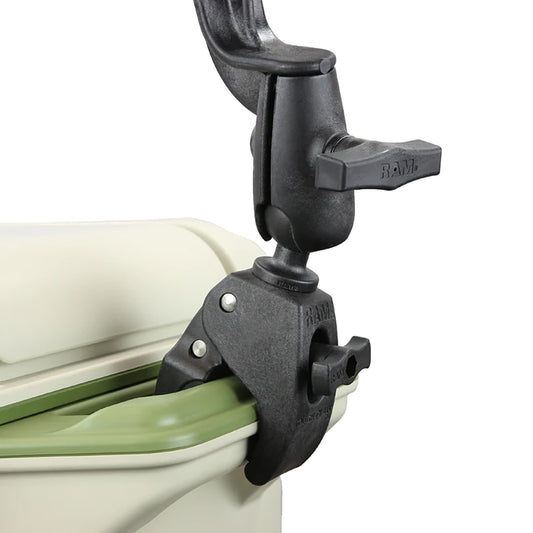 RAM Mount RAM Tube Jr Rod Holder wRevolution Arm RAM ToughClaw Base RAP390RB404U