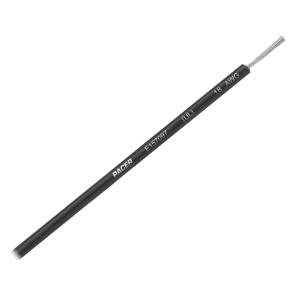 Pacer Black 18 AWG UL Marine Wire 35 WUL18BK35