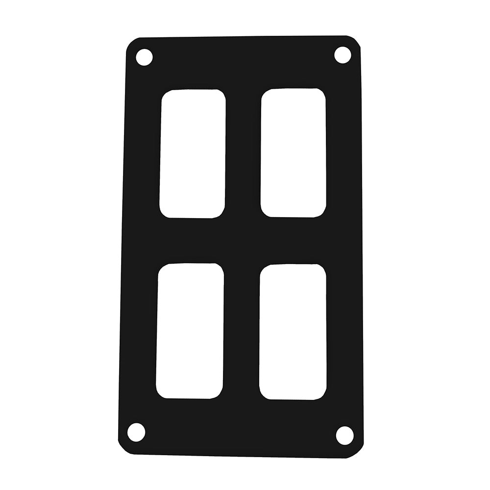 Pacer Switch Panel 2 Switch 2 Row 3 x 475 Black Powder Coated Aluminum PSC22BK