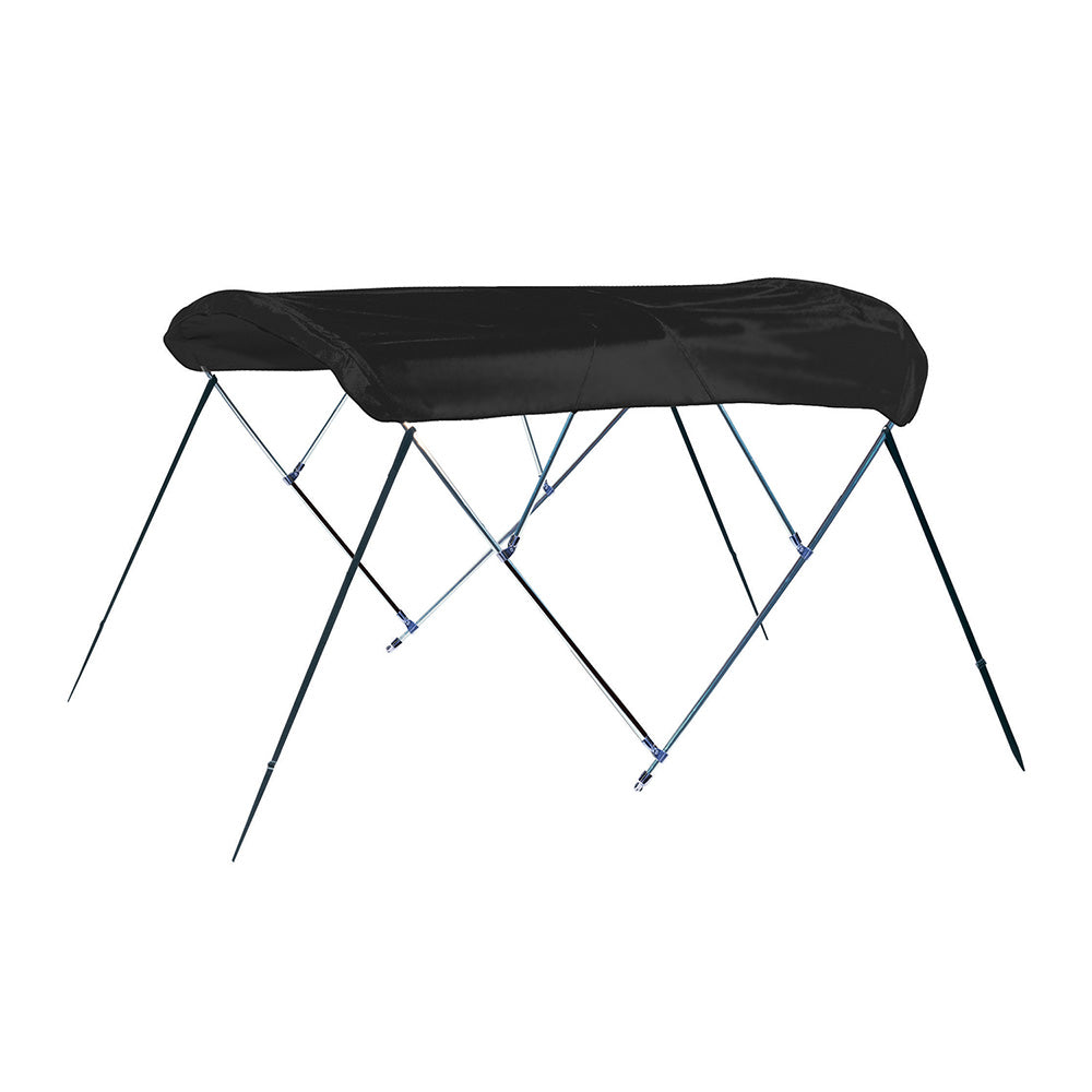 Carver 3 Bow 4675U Bimini Top with Boot Black Acrylic A4675UB02
