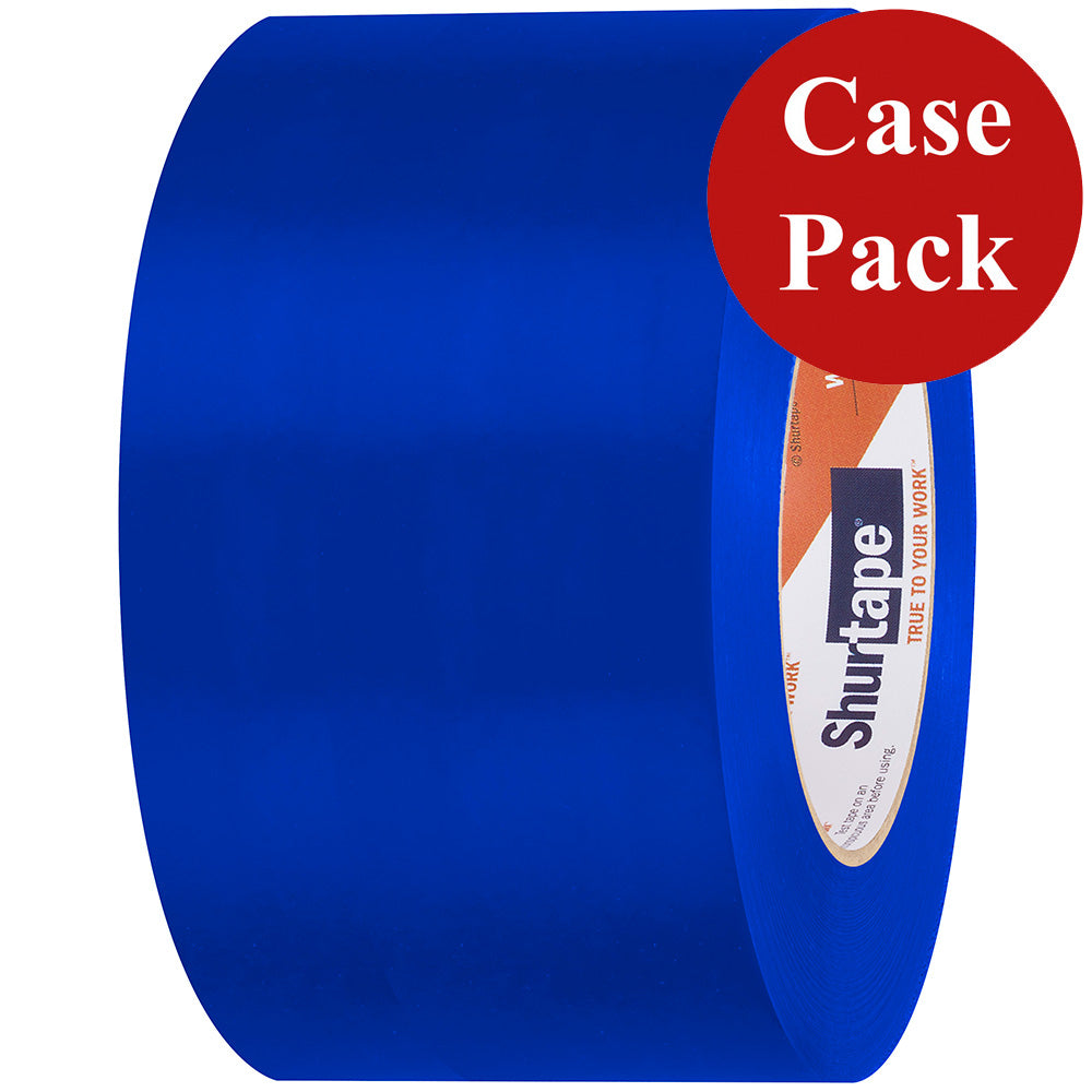 Shurtape UVResistant Marine Heat Shrink Tape 72MM x 55M Roll Straight Edge Blue Case of 16 Rolls 105739C