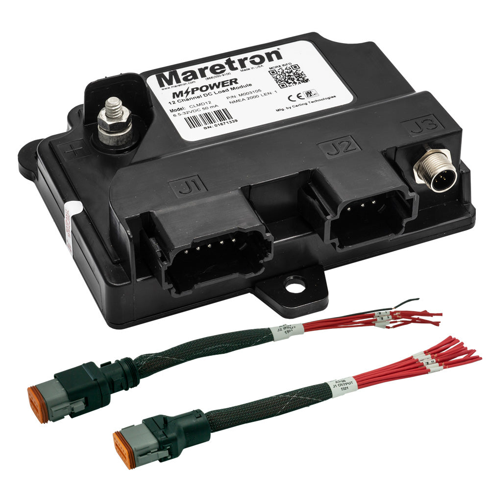 Maretron MPower 12 Channel DC Load Module NMEA 2K w12 Pigtail Adapter Cable for J1 J2 Connectors CLMD12R