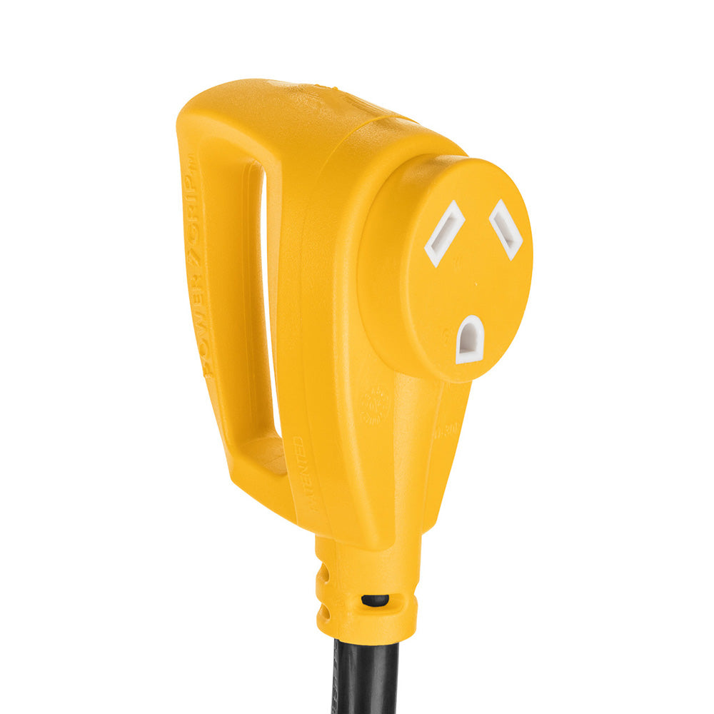Camco Power Grip 18 Dogbone Adapter 50 Amp Male30 Amp Female 55173