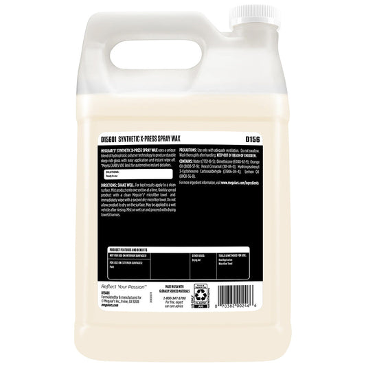 Meguiars Synthetic XPress Spray Wax 1 Gallon D15601