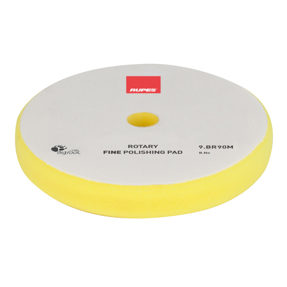 RUPES Rotary Fine Polishing Foam Pad 7590mm Yellow 9BR90M