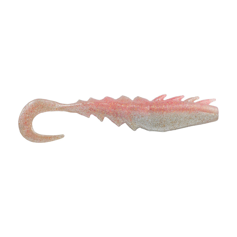 Berkley Gulp Saltwater Nemesis Prawn Curl Tail 4 Flamingo Chrome GSNPCT4FLAMC 1637569