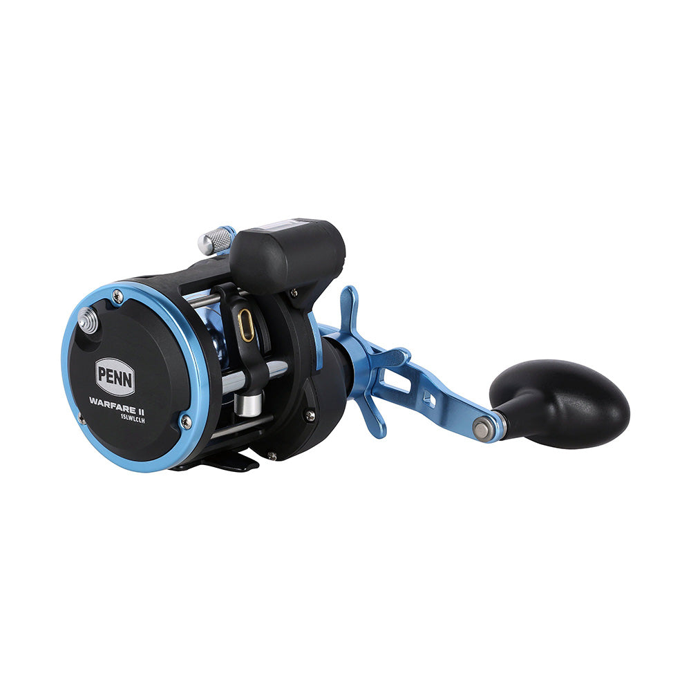 PENN WARII15LWLCLH Warfare II Level Wind 15 Left Hand Conventional Reel wLine Counter 1639681