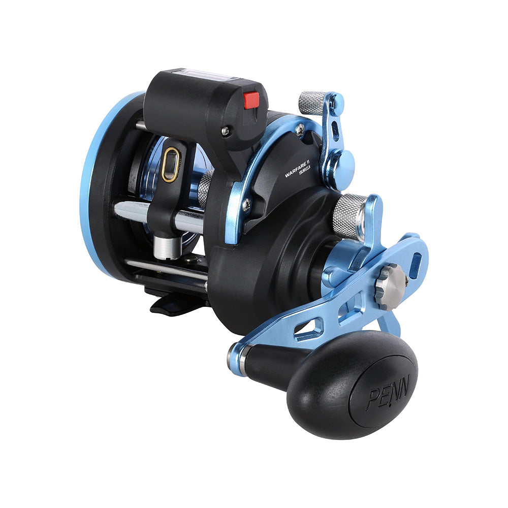 PENN WARII15LWLCLH Warfare II Level Wind 15 Left Hand Conventional Reel wLine Counter 1639681