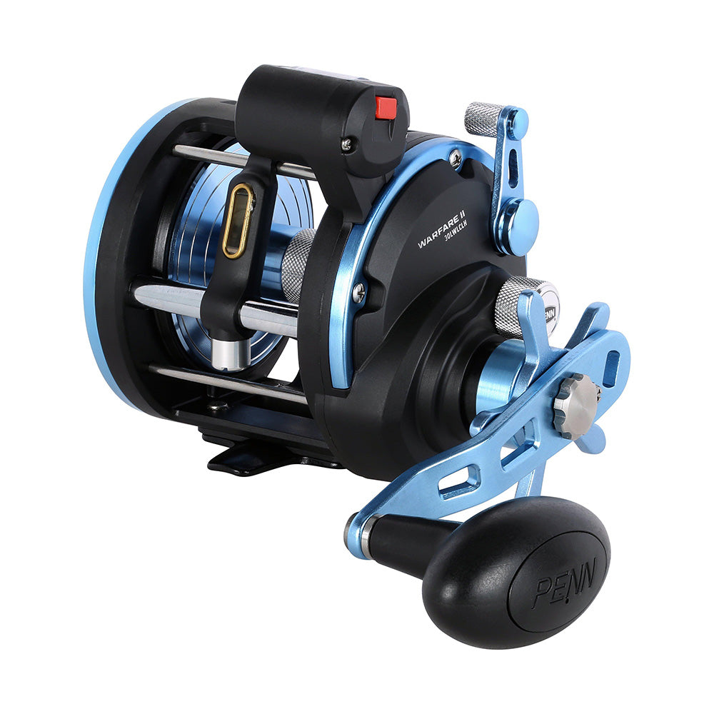 PENN WARII30LWLHLC Warfare II Level Wind 30 Left Hand Conventional Reel wLine Counter 1639707