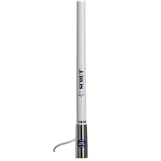 Scout 4 White VHF Antenna 3dB Stainless Steel Ferule w5M RG58 Includes PL259 PF AN NVHF00044T