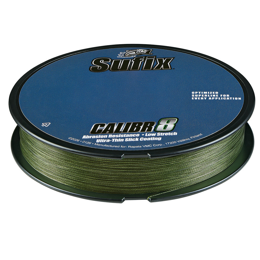 Sufix Calibr8 Braid 300yds 80lb Low Vis Green 694180G