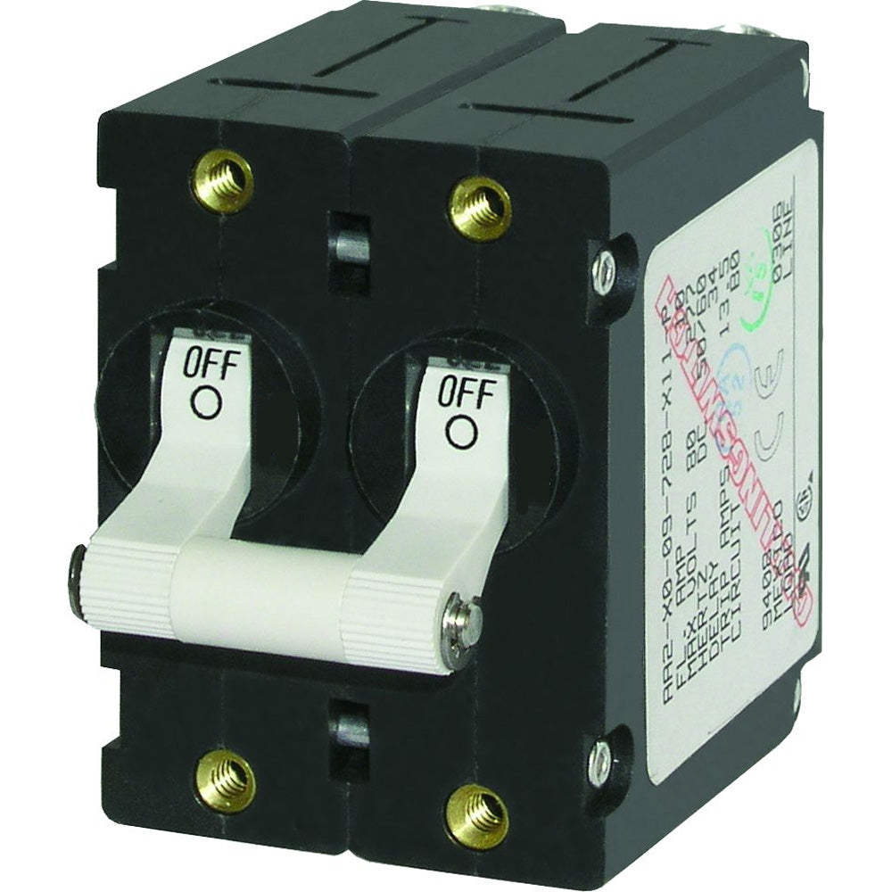 Blue Sea 7240 ASeries Double Pole Toggle 40AMP White 7240