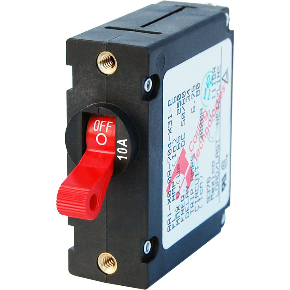 Blue Sea 7205 AC DC Single Pole Magnetic World Circuit Breaker 10 Amp 7205