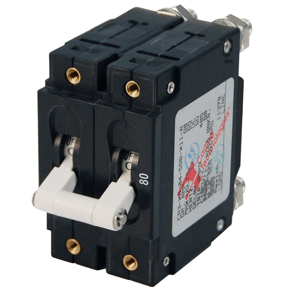 Blue Sea 7256 CSeries Double Pole Circuit Breaker 80A 7256