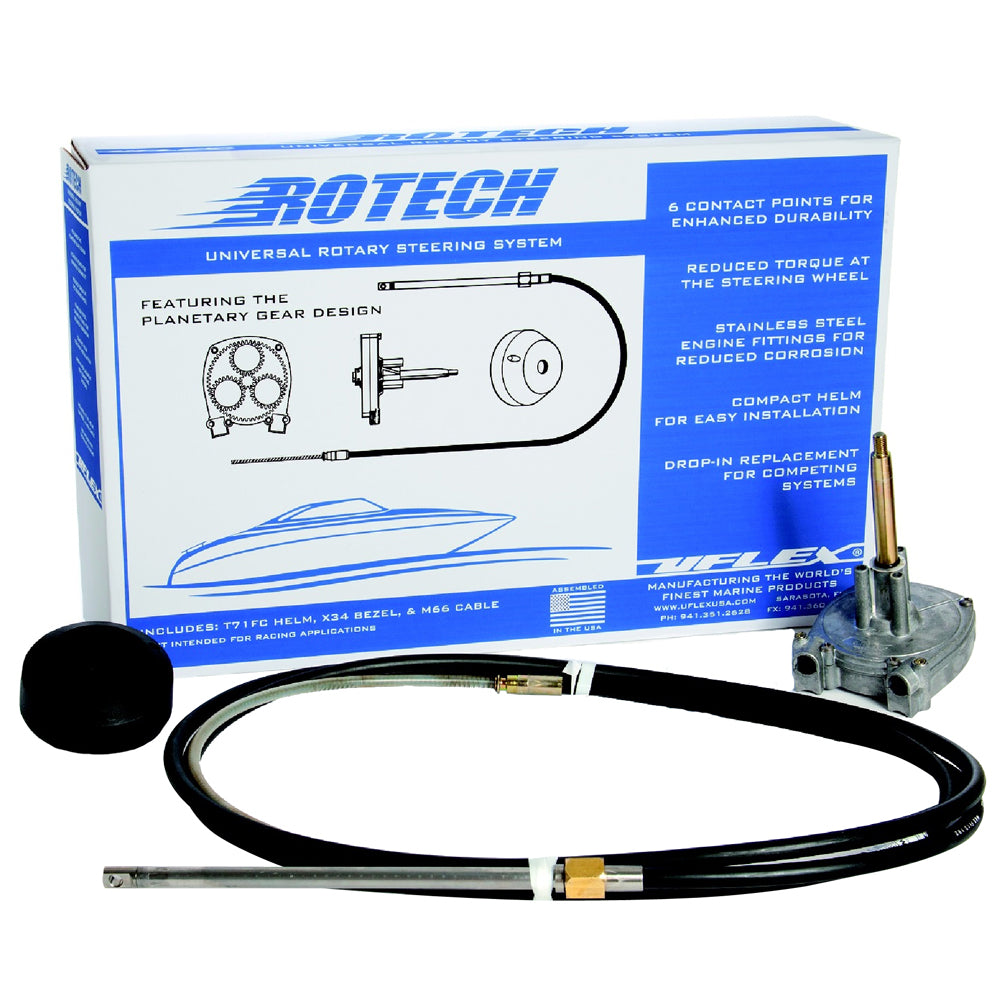 UFlex Rotech 14 Rotary Steering Package Cable Bezel Helm ROTECH14FC