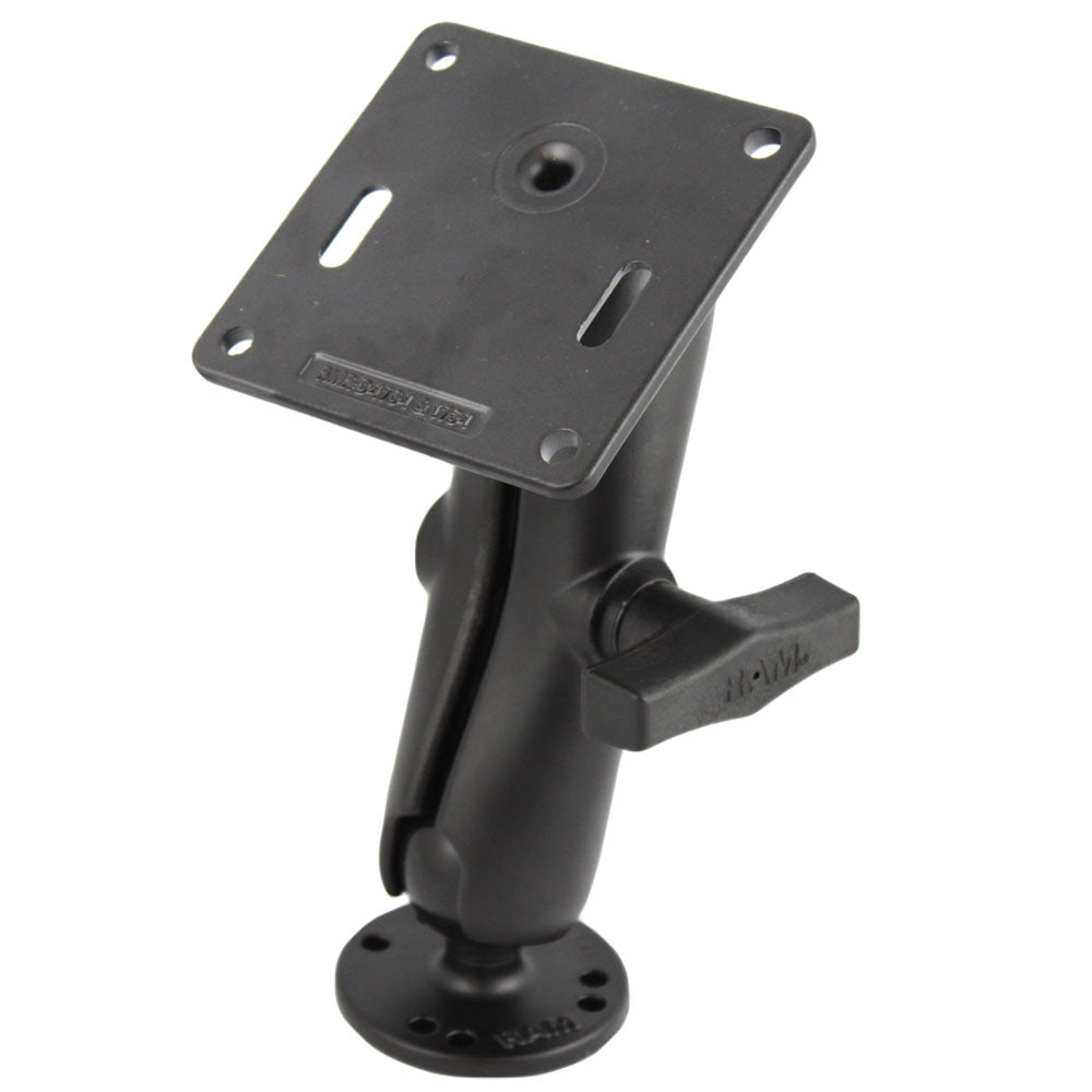 RAM Mount Double Socket Arm w25 Round Base 3625 Square Base RAM101U2461