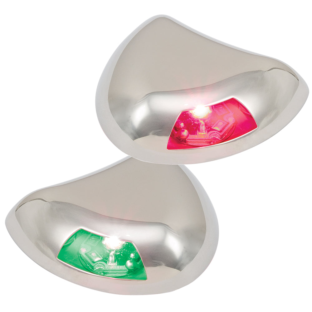 Perko Stealth Series LED Side Lights Horizontal Mount RedGreen 0616DP2STS