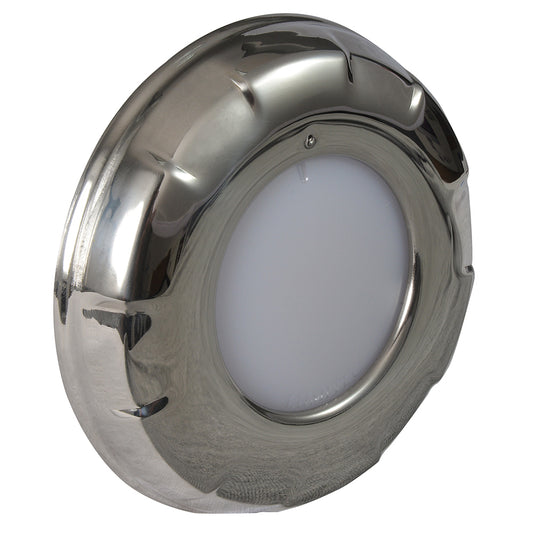 Lumitec Aurora LED Dome Light Polished SS Finish 2Color WhiteBlue Dimming 101138