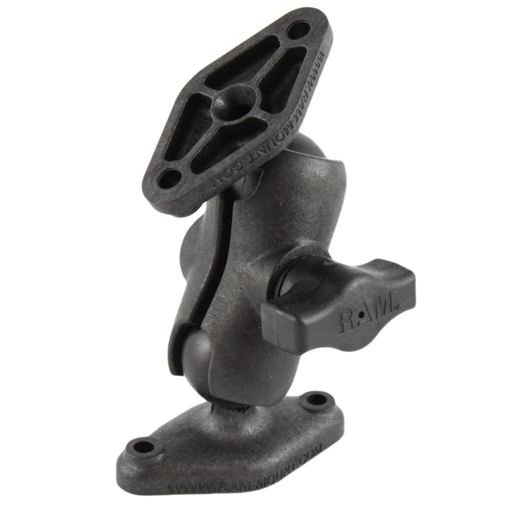 RAM Mount Composite Short Socket Arm w2 Diamond Bases RAPB102UA