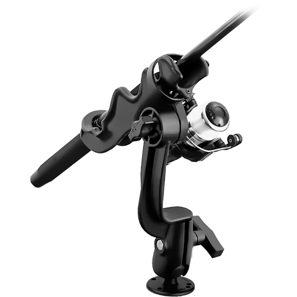 RAM Mount RAMROD 2000 Fishing Rod Holder wRAMROD Revolution RatchetSocket System Round Flat Surface Base RAM114RBU