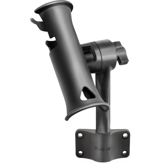 RAM Mount RAM Tube Jr Fishing Rod Holder wStandard 6 Length Post Spline Bulkhead Mounting Base RAP390BU