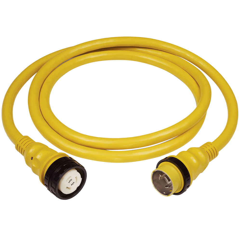 Marinco 50A 125V Shore Power Cable 50 Yellow 6153SPP