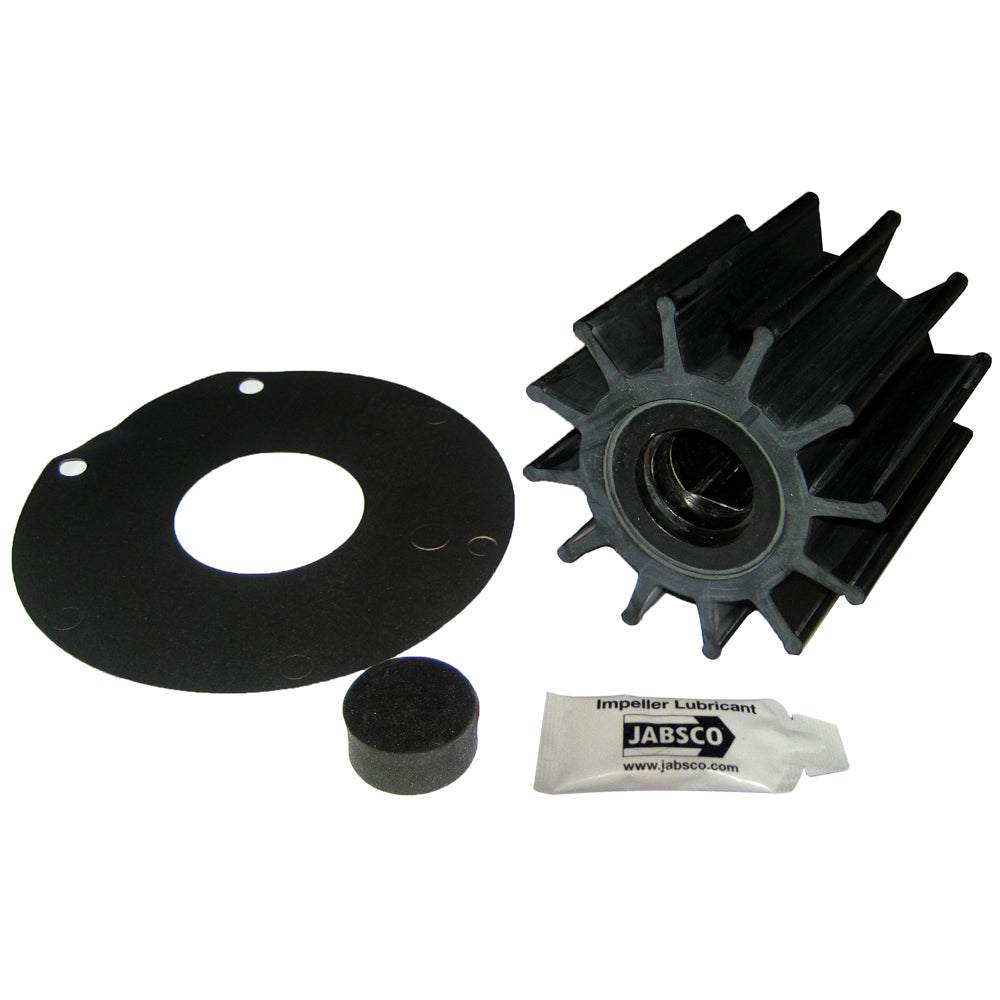 Jabsco Impeller Kit 12 Blade Neoprene 3 Diameter Plastic Insert Double Flat Drive 173700001P