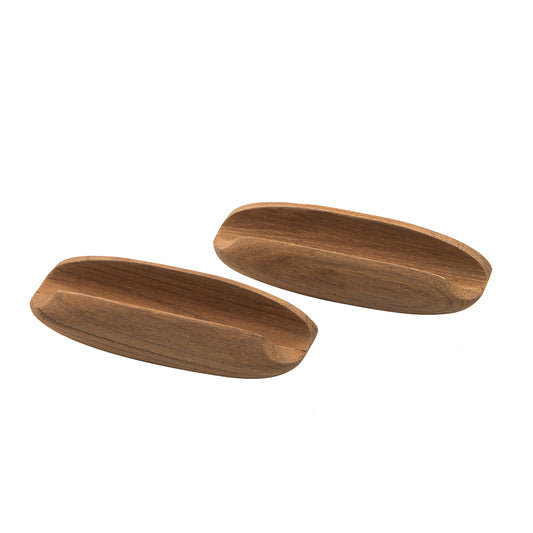 Whitecap Teak Oval Drawer Pull 4L 2 Pack 60147A