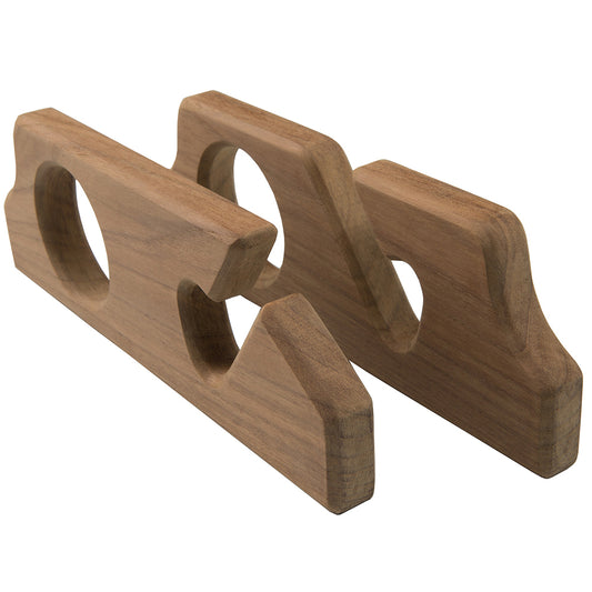 Whitecap Teak TwoRod Storage Rack Pair 60610