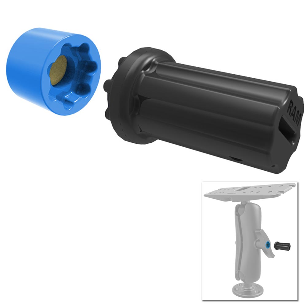 RAM Mount Mixed Combination PinLock Security Nut Key Knob f225338 Diameter DE Size Arms RAPSNUT5U