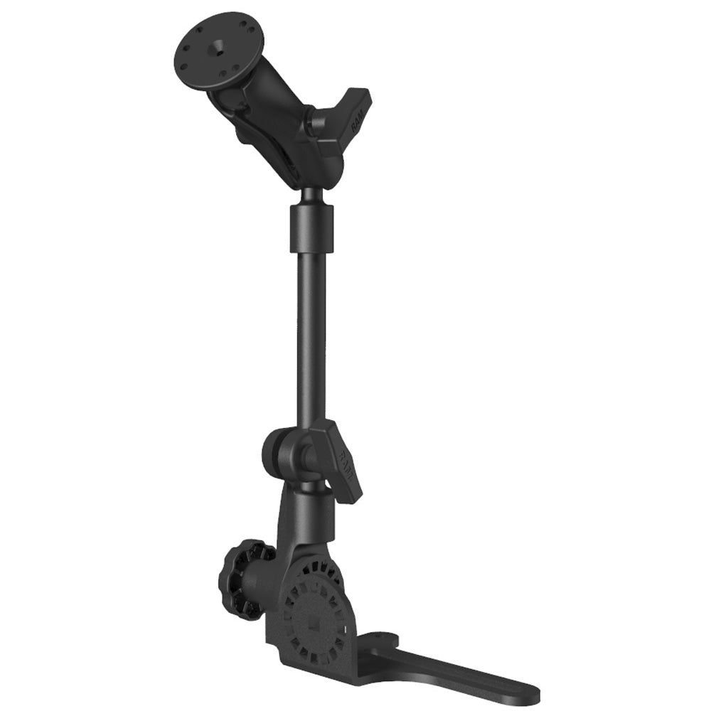 RAM Mount Universal NoDrill RAM Pod HD Vehicle Mount wDouble Socket Arm 25 Round Base AMPS Hole Pattern RAM316HD202U