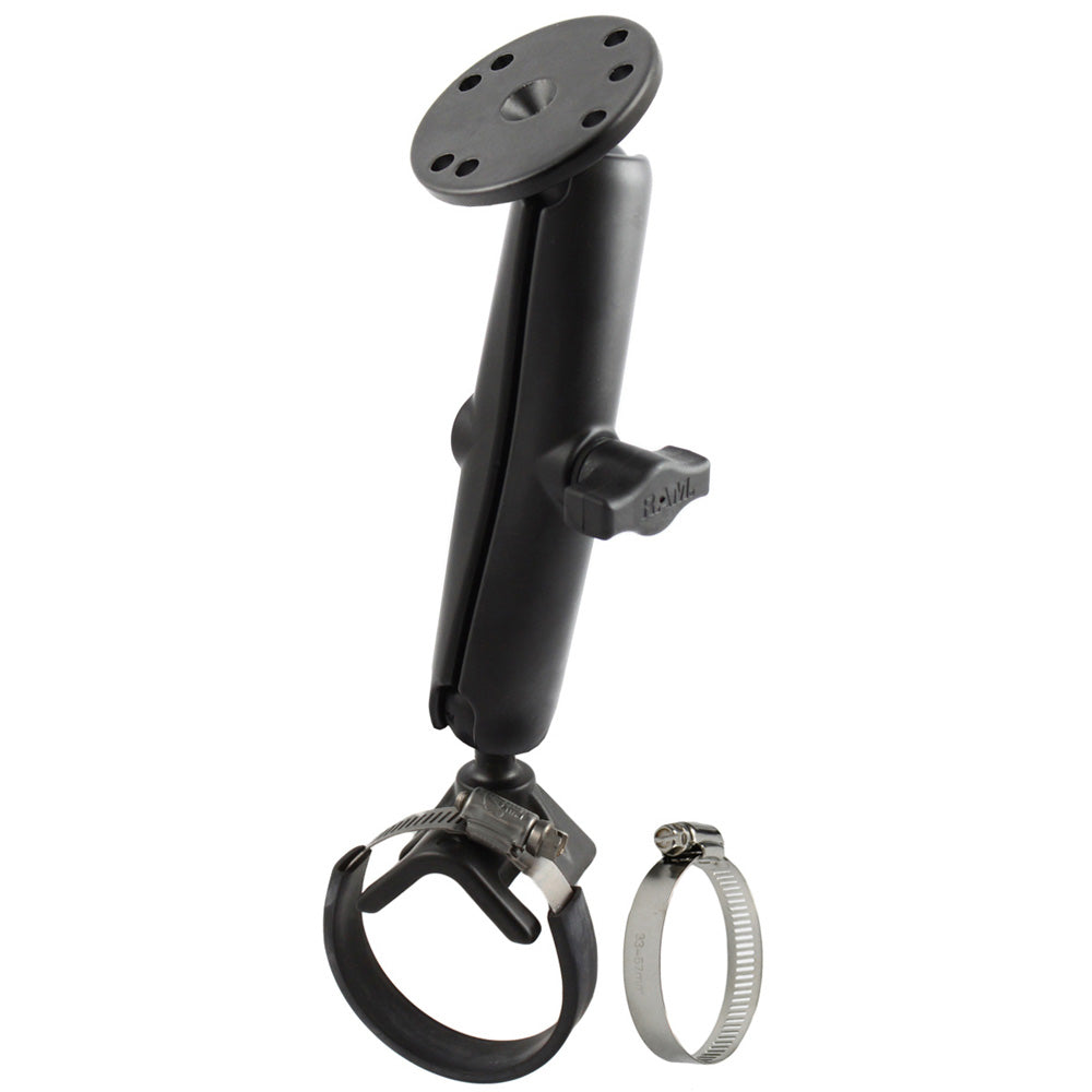 RAM Mount Strap Mount wLong Arm Round Base RAMB108C