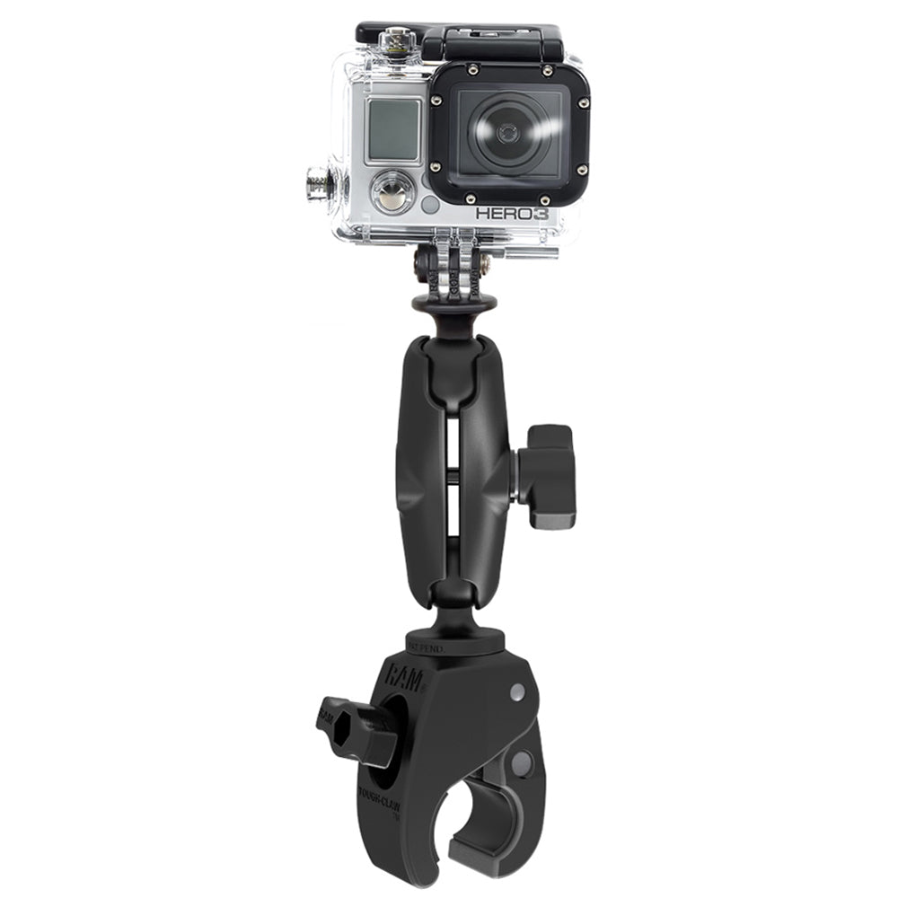 RAM Mount Small ToughClaw Mount wCustom GoPro Hero Adapter RAPB400GOP1U