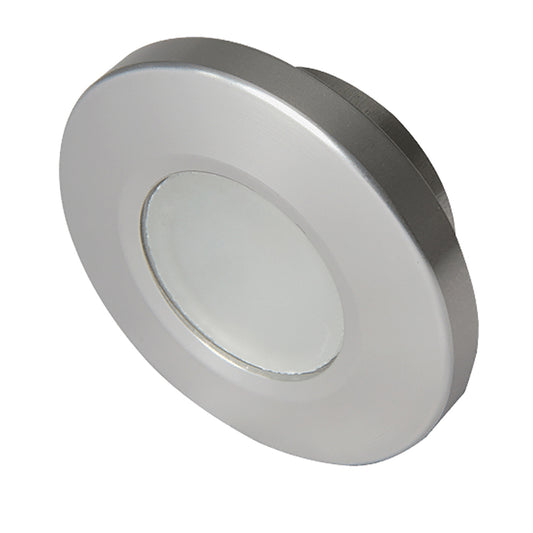 Lumitec Orbit Spectrum Flush Mount Down Light Brushed Housing White Dimming RedBlue NonDimming 112507