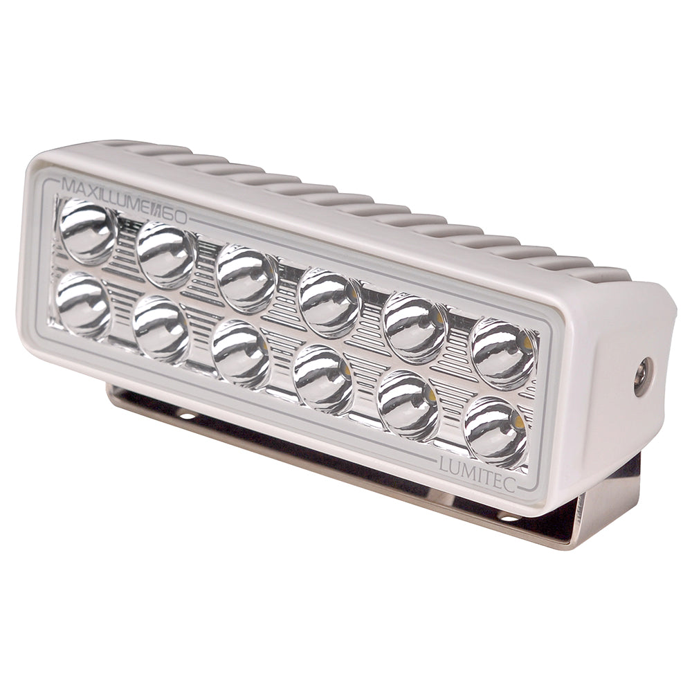 Lumitec Maxillume h60 Trunnion Mount Flood Light White Dimming White Housing 101334
