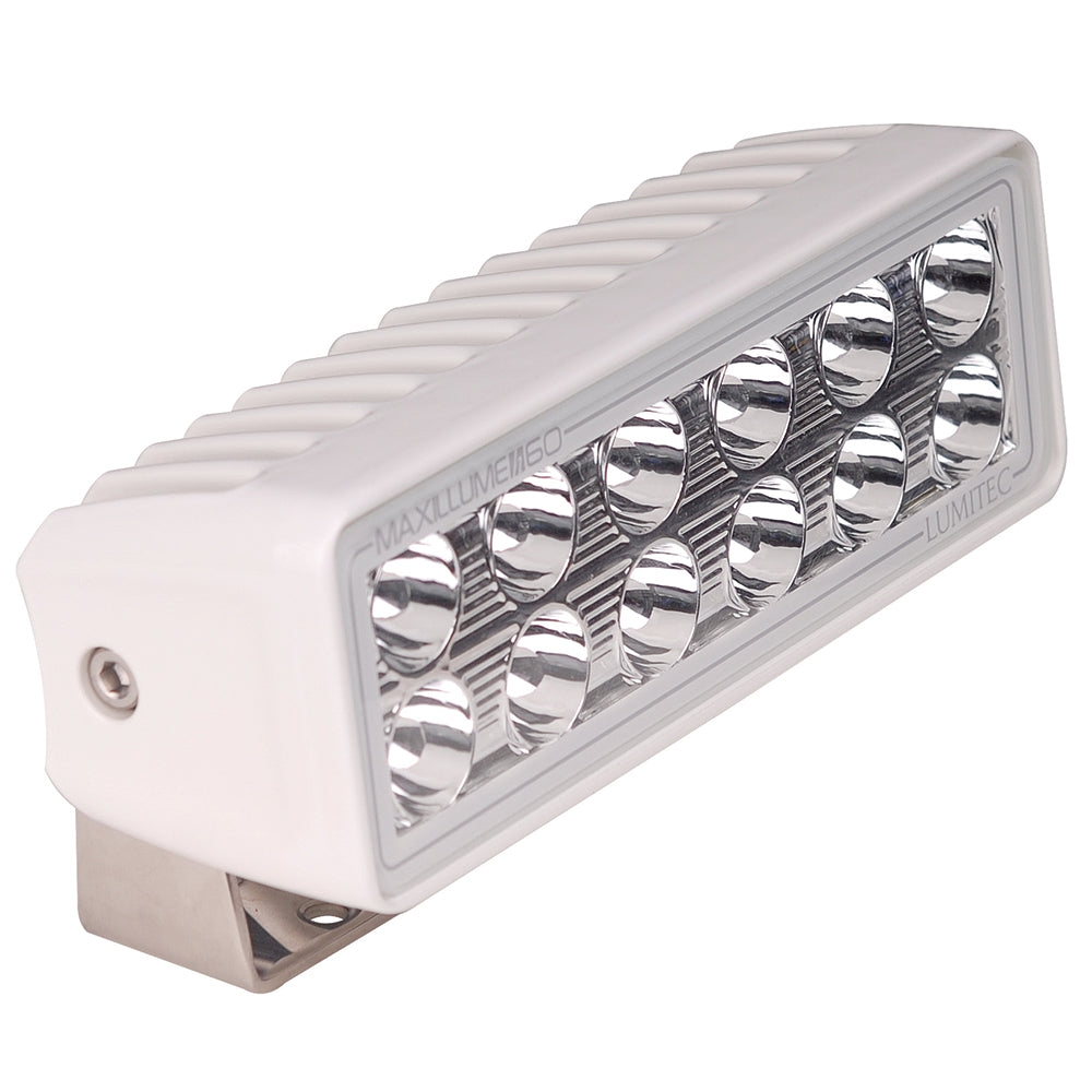 Lumitec Maxillume h60 Trunnion Mount Flood Light White Dimming White Housing 101334