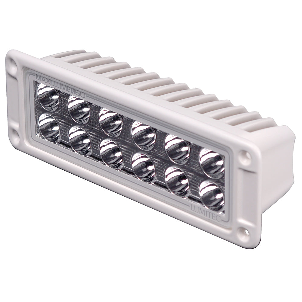 Lumitec Maxillumeh60 Flush Mount Flood Light White Housing White Dimming 101336