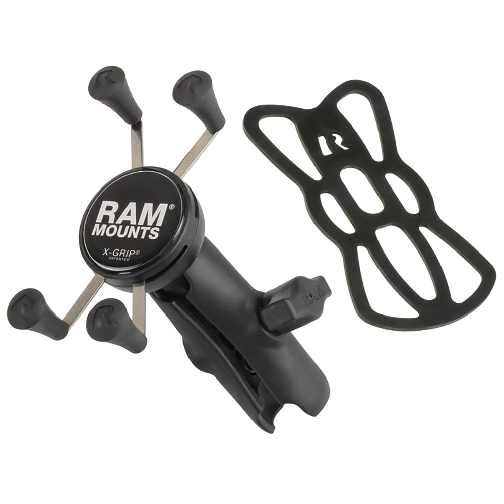 RAM Mount Universal XGrip Cell Phone Cradle wDouble Socket Arm RAPHOLUN7B201U